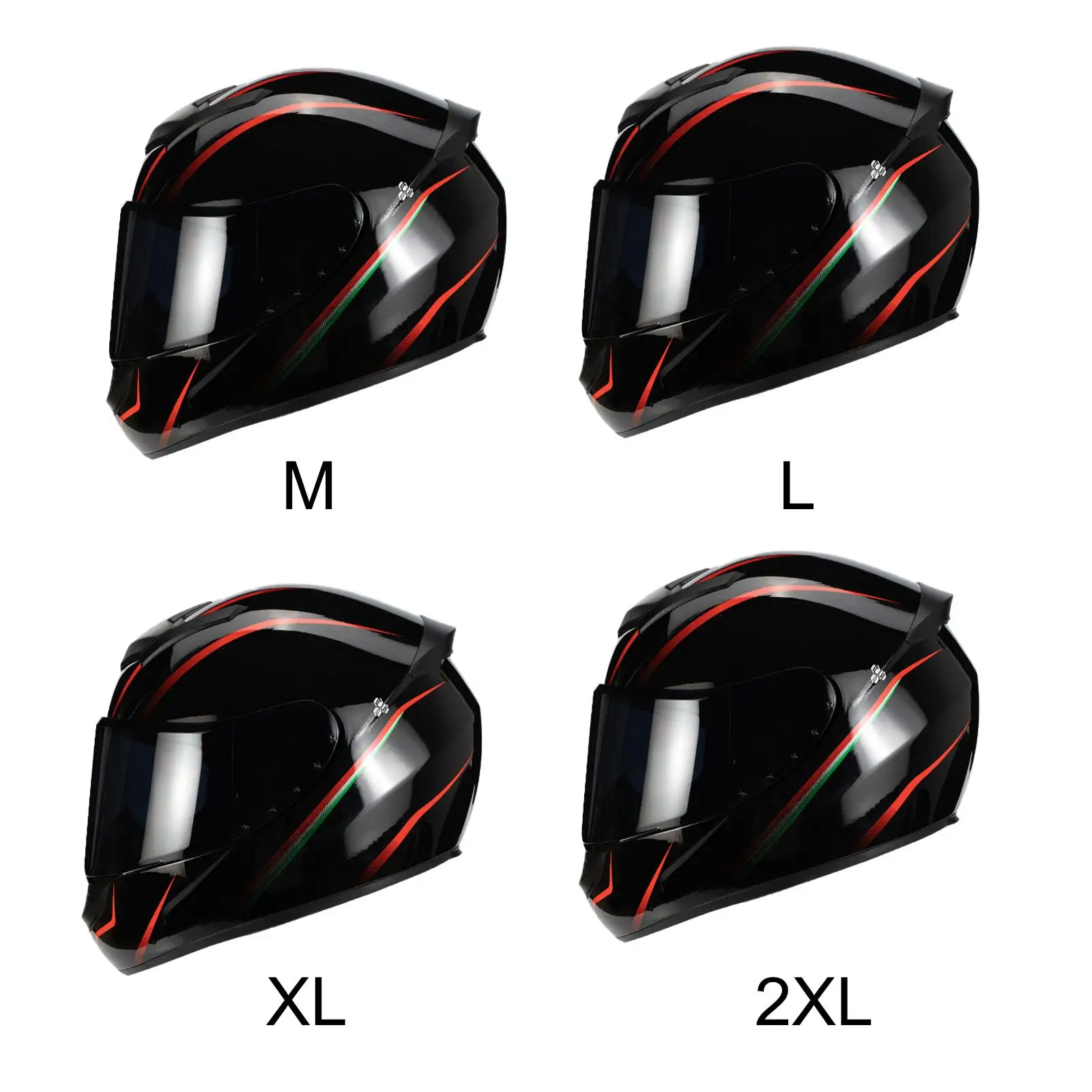 

Full Face Helmet Helmet Dirtbike Detachable Washable Liner Travel Adults