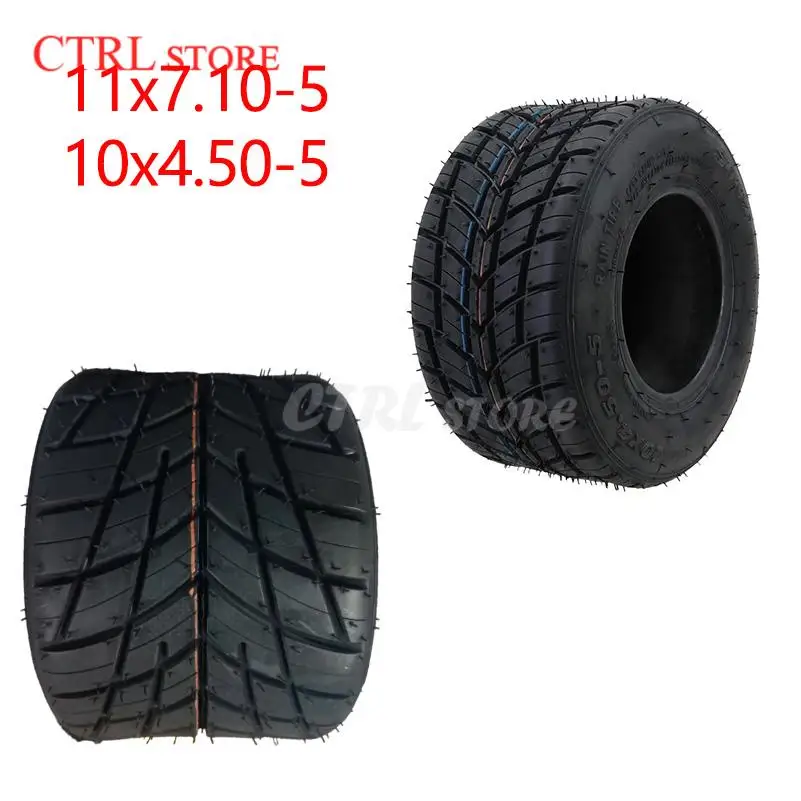 High performance 11X7.10-5 tubeless tire suitable for drifting bicycle wheels 5-inch rear wheels beach bike accessoriesTyre