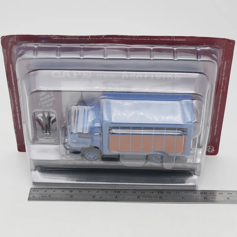 

Diecast Ixo 1:43 Scale Renault Galion Truck Milk Tea Shop Scene Sand Table Cow Delivery Car Model Alloy Car Model Collectible