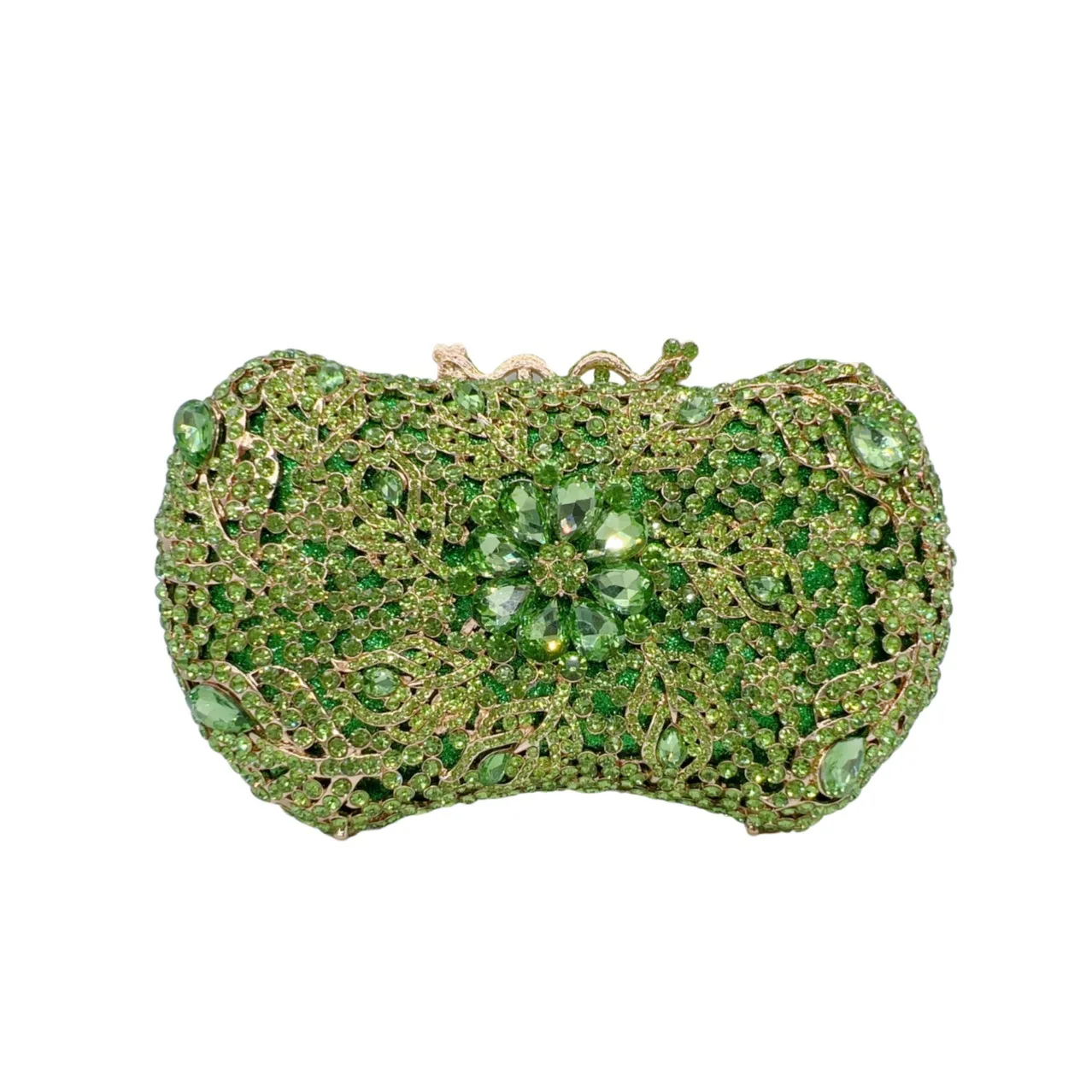 Diamant-Abendtasche Metall-Hohldesign Strass-Bankett-Damentasche Strass-Clutch-Tasche – Detail 5