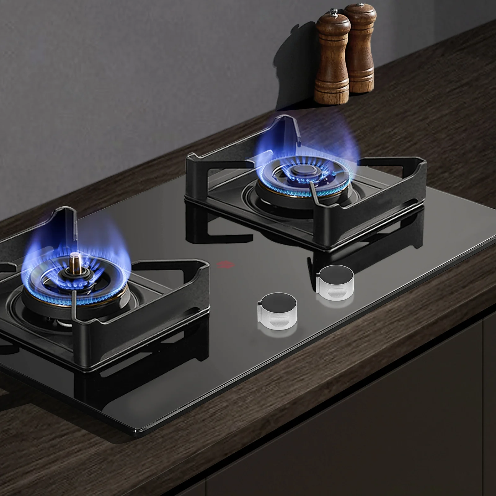 

2Pcs Universal Gas Stove Knobs Replacement Durable Heat Resistant ABS Cooker Control Switches Oven Stove Knob Gas Cooker Knobs