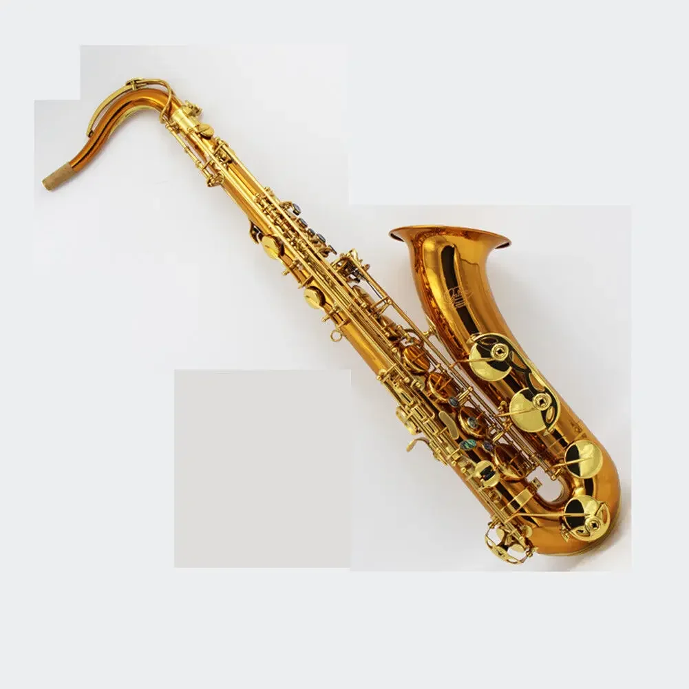 gold lacquer rose brass copper tenor saxophone R54 Eastern Music dark with case