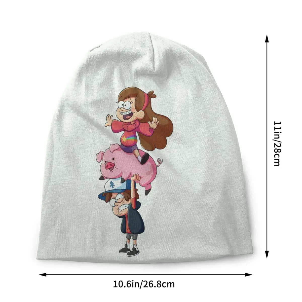 Custom Anime Movie Gravity Falls Bonnet Hats Cool Knit Hat For Women Men Warm Winter Skullies Beanies Caps