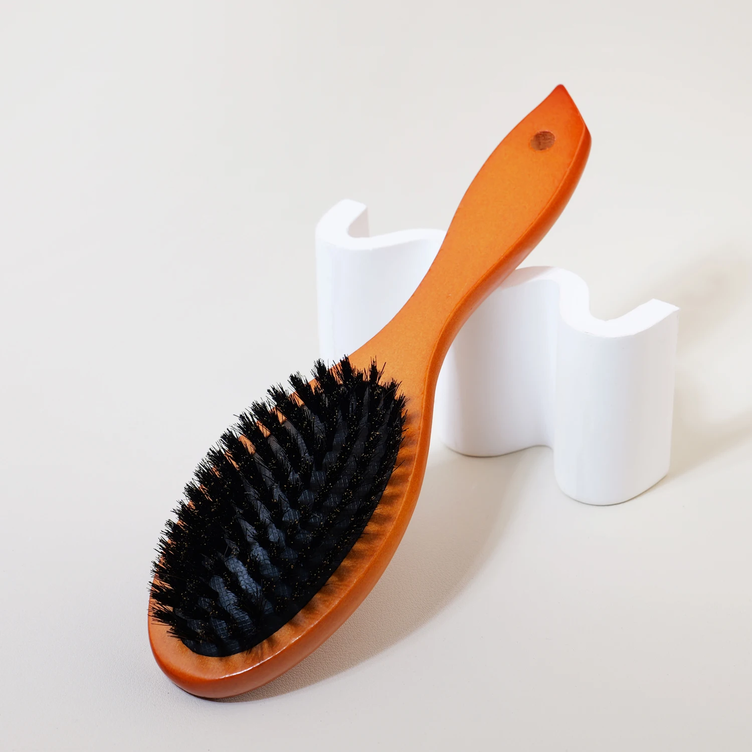 

Unfold styling airbag comb, one piece wooden handle, bristle hair brush, salon hair care,Special for real hair wigs