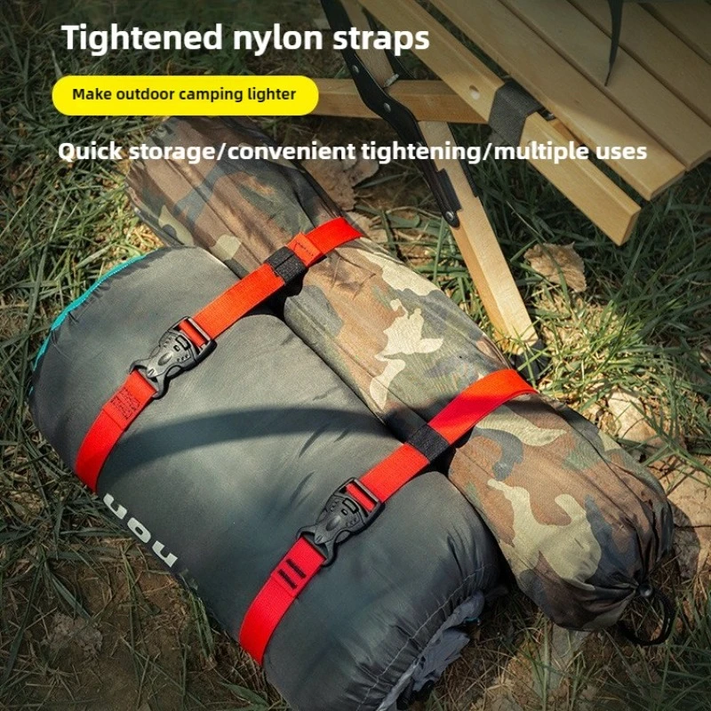 4PCS Cargo Tie Luggage Lash Belt Strap Buckle Camping Nylon Travel Kits Buckle Tie-Down Belt Cargo Straps for Travel Camping