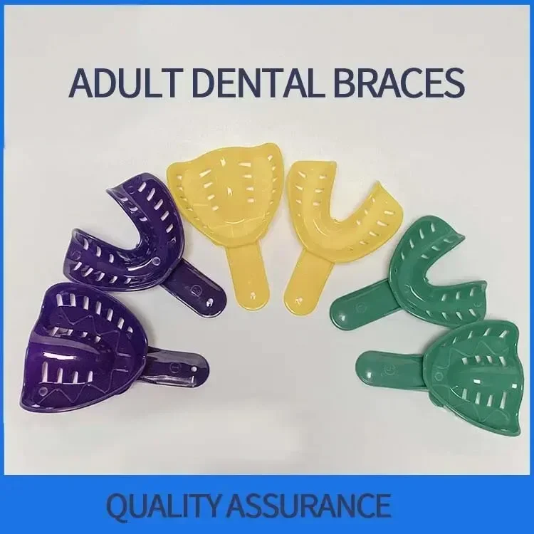 Einweg-Dentalabdrucklöffel aus Kunststoff, glatte, abgerundete Kanten, Dentalwerkzeuge für die Mundpflege, Zubehör für den täglichen Gebrauch in der Klinik – Detail 2