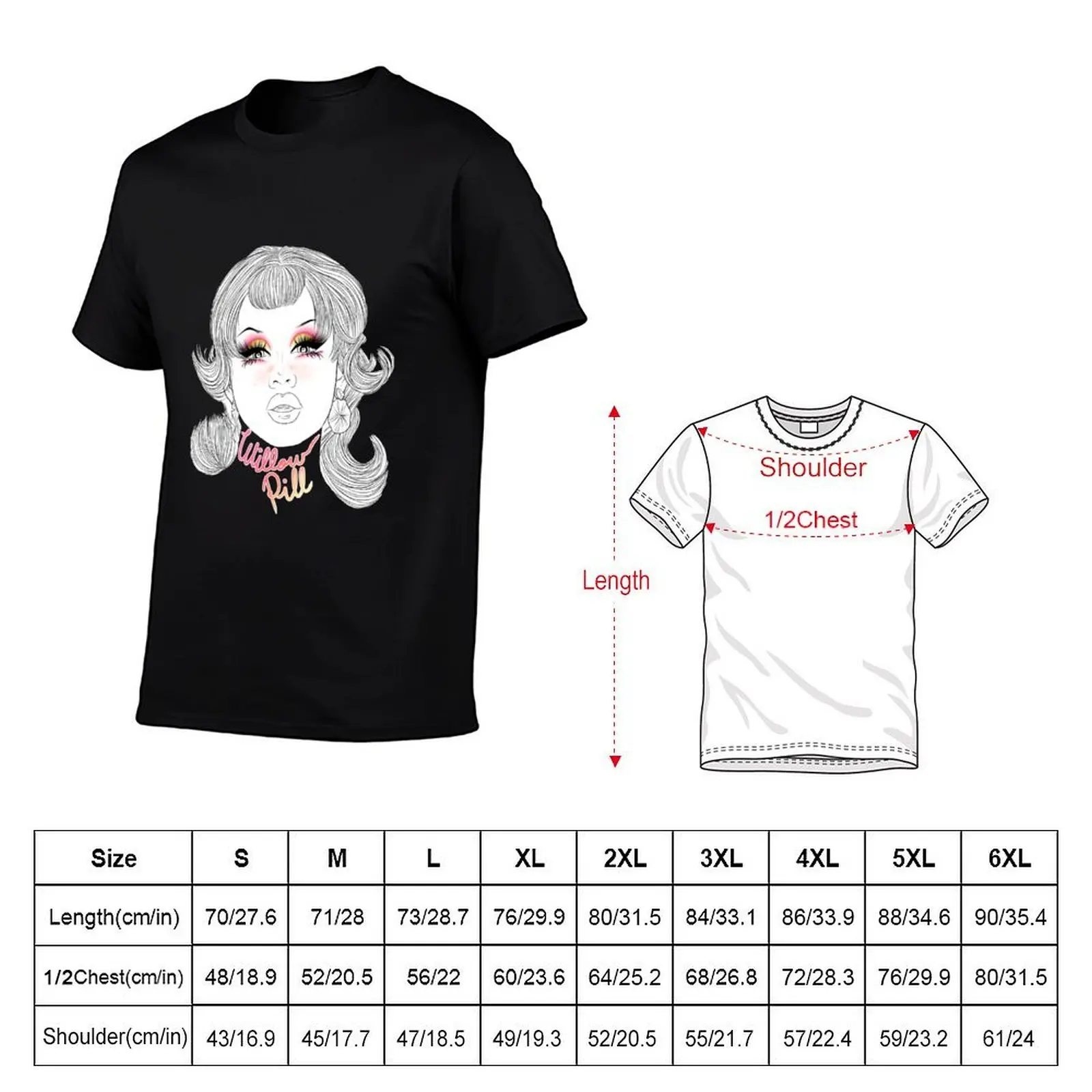 WILLOW PILL T-Shirt printed t shirts for man man t shirt luxury mens graphic t shirts T-shirt