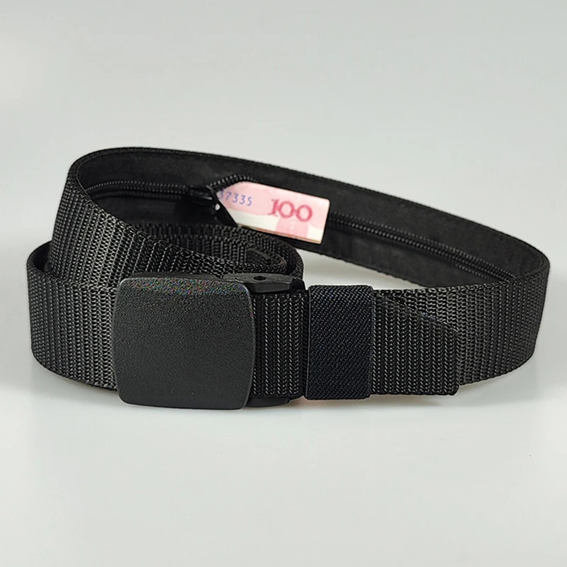 

Travel Cash Anti Theft Belt Waist Bag Women Portable Hidden Money Strap Belt Wallet Waist Pack Men Secret Hiding Belt 110cm