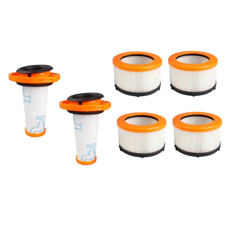 Paquete de 6 filtros de vacío pre y post M04K para Rowenta X-FORCE FLEX 9,60, modelo ZR009010/ZR00901, lavables