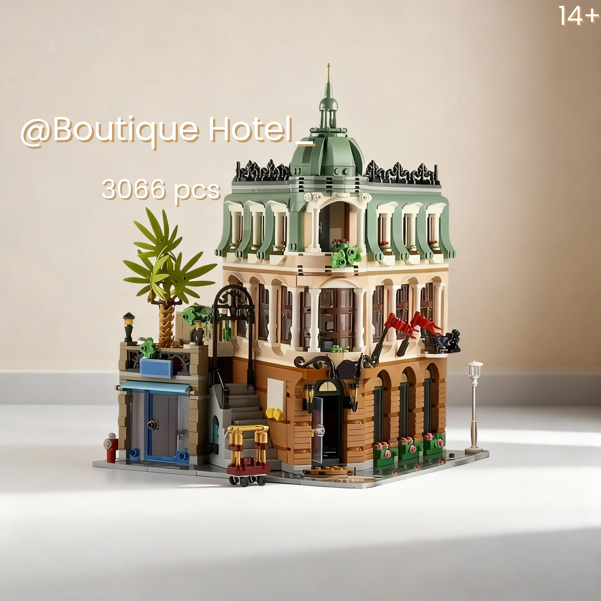 

3066 шт. в наличии, городские модульные здания, европейская архитектура, бутик, строительный блок для отеля, 10297, уличный пейзаж, рождественские подарки