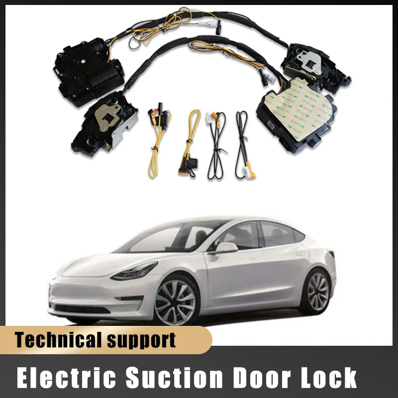 Smart Electric Suncion Door Lock for Tesla Model 3 2017+ Auto Soft Close Super Silence Anti Pinch Car Vehicle Door