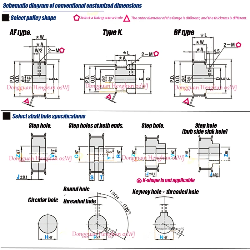 HTD Synchronous Belt Pulley Alloy 12.7mm Pitch 10-60 Teeth Bore 8-20mm Width 27/32mm Transmission Pulley