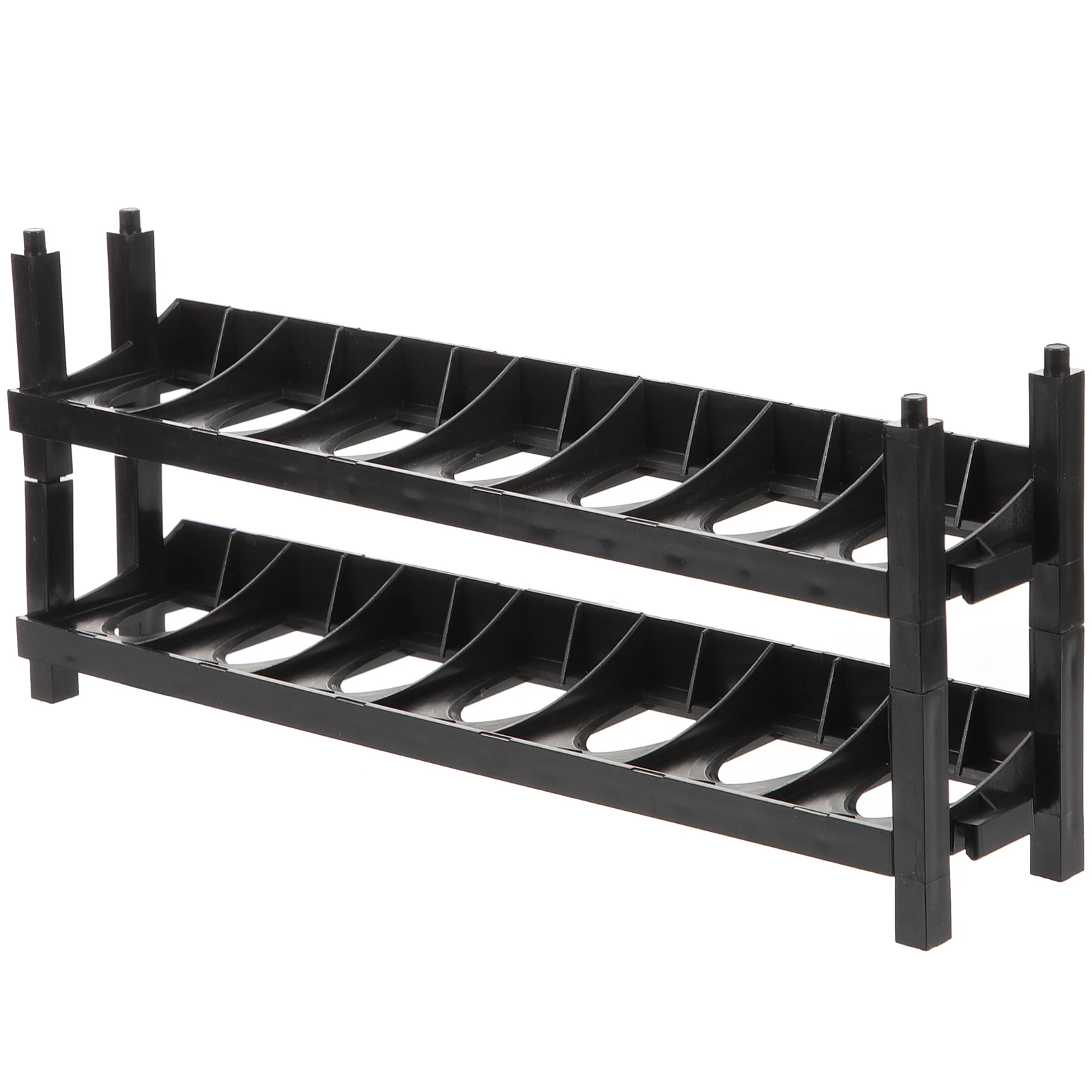 

2pcs Paint Rack Acrylic Storage Organizer Plastic Craft Holder for Artists Desk Table Top Supplies Storage Box Container