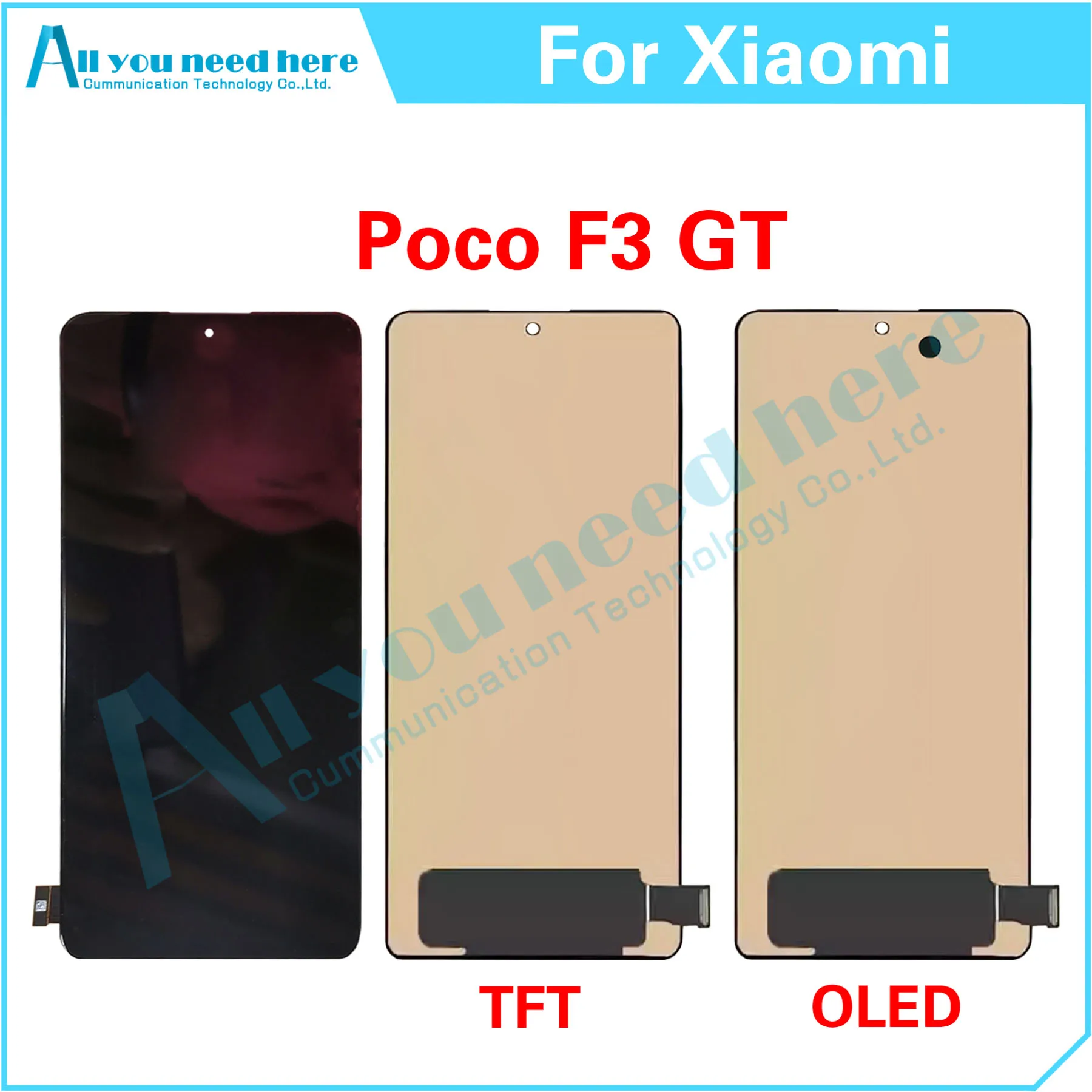 

100% Test For Xiaomi Poco F3 GT LCD Display Touch Screen Digitizer Assembly For F3GT Repair Parts Replacement