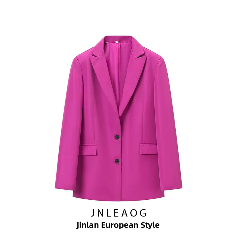 JNLEAOG Fashionable Comfortable Casual Slim Fit Pure Color Women's Suit Jacket Autumn New Arrival Ladies Premium Quality Poly...