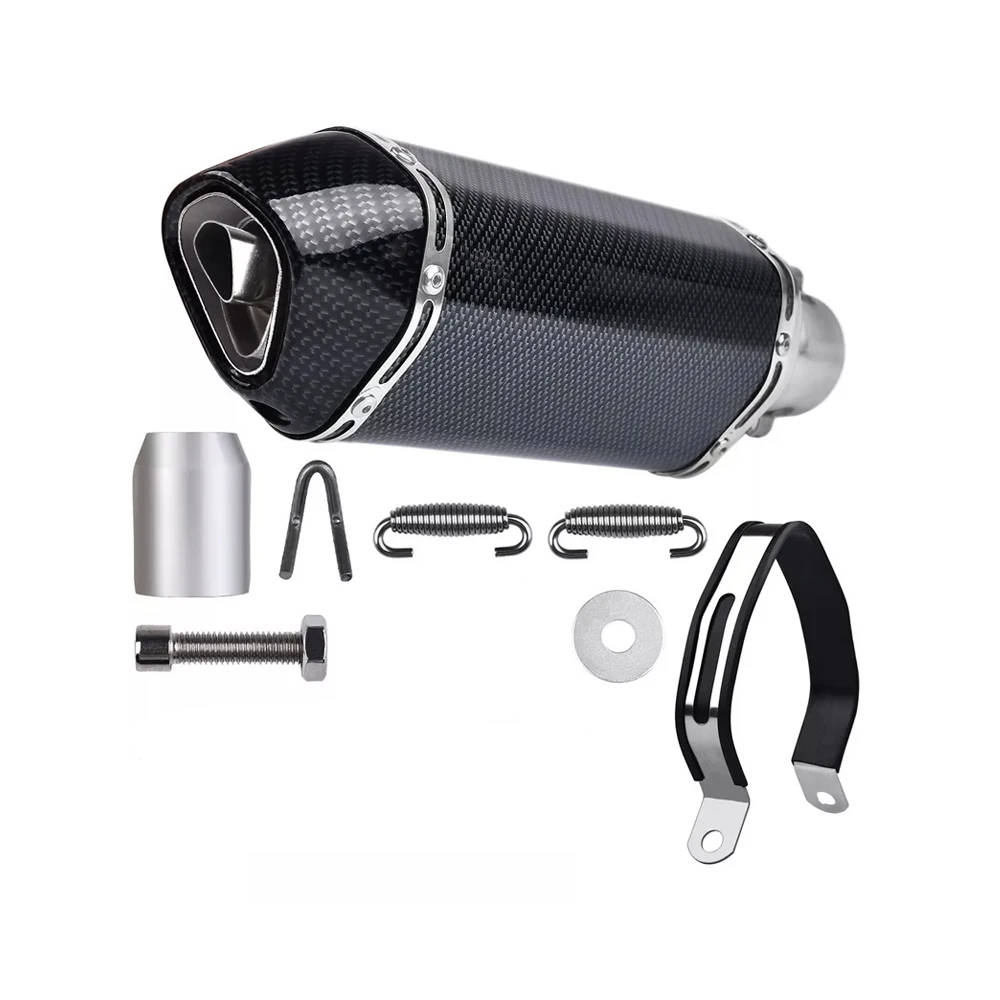 Motorcycle Muffler Exhaust Pipe Dirt Pit Bike Escape Moto Universal for Honda CBR600RR R6 Ninja 400 Z800 Z900 Z1000