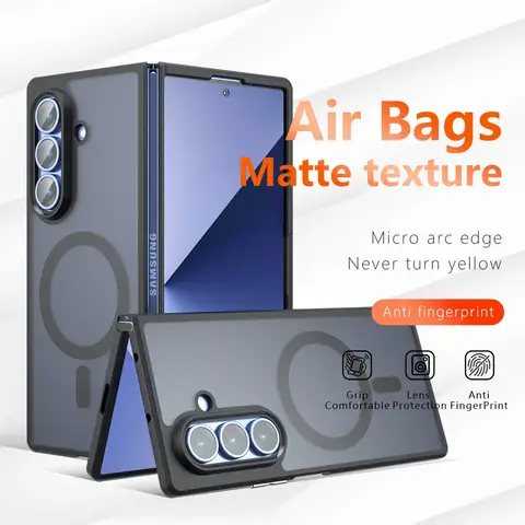 Luxury For Magsafe Magnetic Wireless Charge Phone Case For Samsung Z Fold 7 6 fold 5 fold6 fold5 zfold6 zfold5 Shockproof Cover