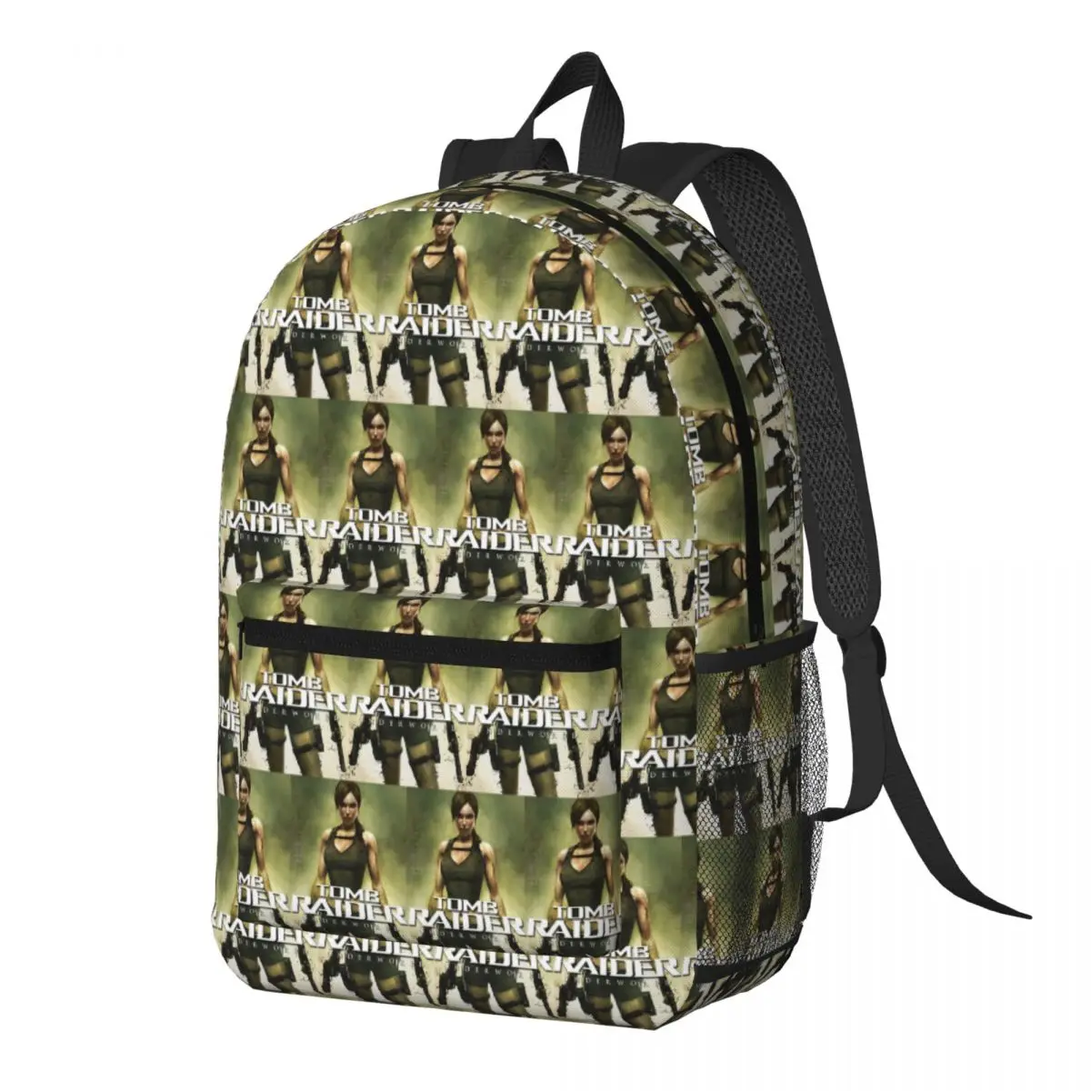 

Tomb Raider Lara Croft Games Angelina Jolie Gaming Rise Reboot Croft Manor Backpack Daypack BookBag School Bag Shoulder Bags