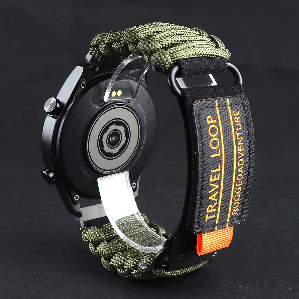 20mm/22mm Strap For Samsung Galaxy Watch 4 5 6 7 Classic/Active 2/3/Gear S3 Bracelet Huawei Watch GT 2/2e/3/4 Pro Amazfit Band