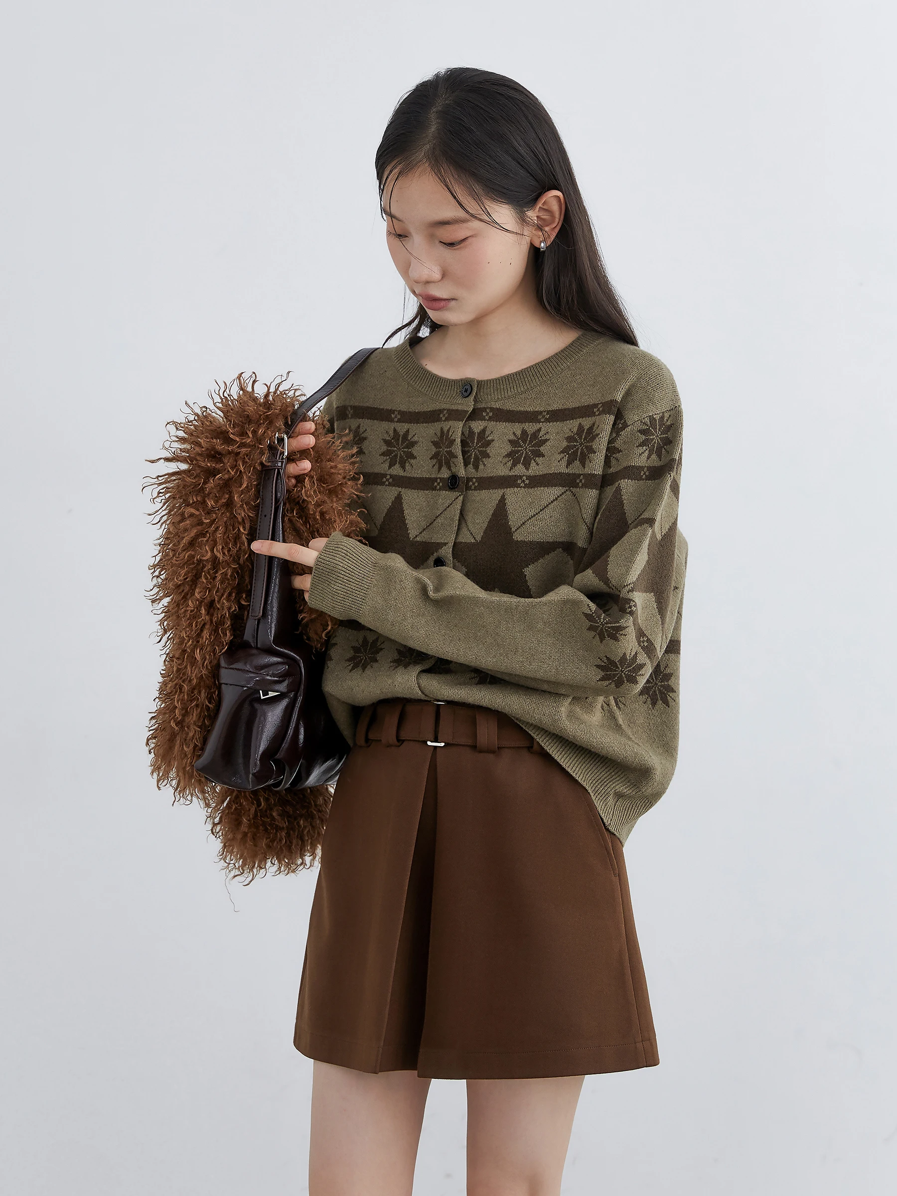 CHIC VEN Fashion Women Skirts Solid New High Waisted A-line Slim Ladies Half Skirt Hip Hugging Autumn Winter 2025