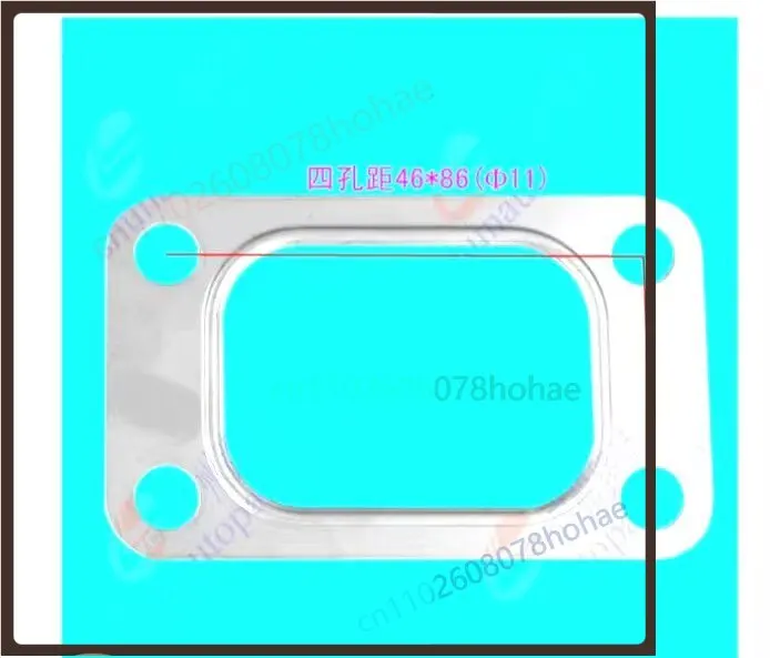 For Dongfeng Kinland EQ4H Exhaust Manifold Turbo Gasket 11BF11‑18039 Exhaust Pipe Seal Engine Parts(4pcs)
