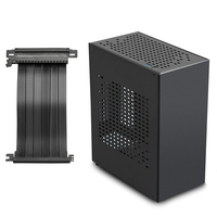 Aluminum HTPC Mini ITX PC Case with PCIE 3.0 Cable Mini ITX Chassis Game Computer Case Support Graphics Card RTX2070 I5 Mini