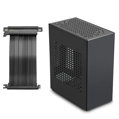 Boîtier HTPC Mini ITX en aluminium pour ordinateur de jeu, avec câble PCIE 3.0, châssis Mini ITX, support de carte de fouille RTX2070 I5 Mini