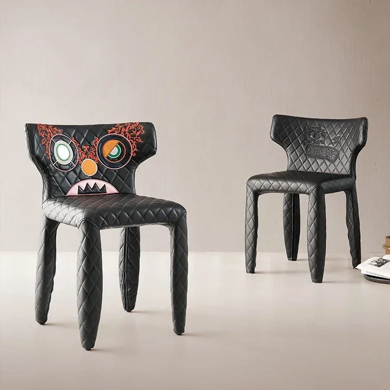 Monster Chair Moooi  Italian Light Luxury Premium Leather Dining Designer Restaurant Furniture