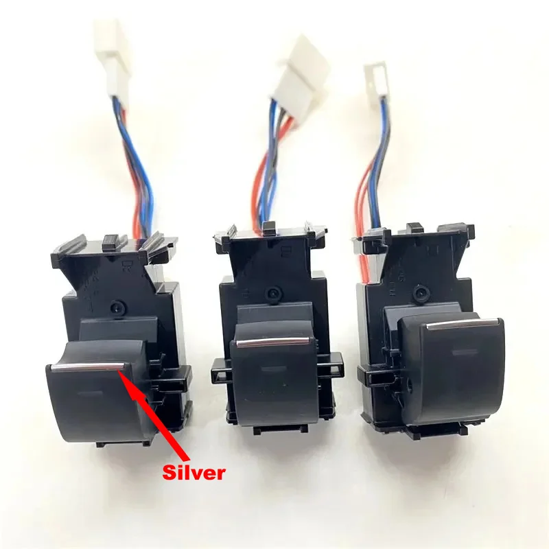 Wit Verlichte Led Power Enkele Raam Schakelaar Voor Toyota Yaris Cross Sienna Rav4 Chr Corolla 2023-2024 Backlight upgrade 1-4 Stuks