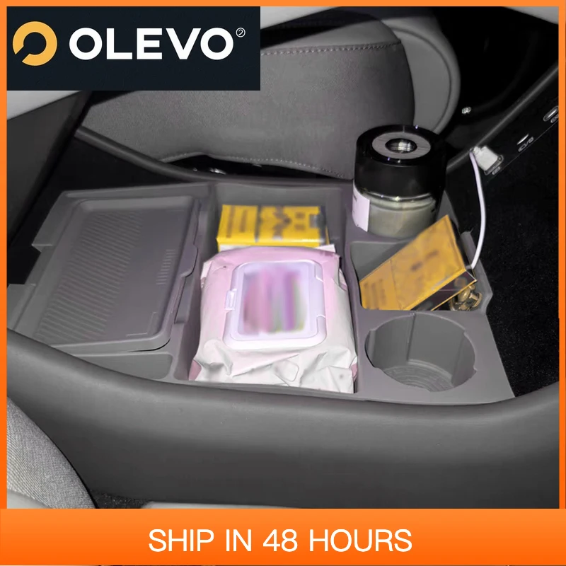 

New For Denza N9 2025 Silicone Central Control Lower Storage Box Car Interior Accessories