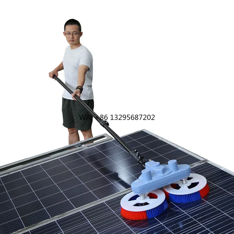 

Щетка для чистки солнечных панелей 3,5 м с длинной ручкой, телескопический стержень, очиститель солнечных панелей с высокой плотностью щетины