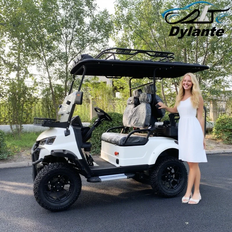 Sale Golf Cart 4 Seater Electric Golf Cart With 14 Inch Aluminum Wheels 30% Max Driving Slope All-Terrain off-Road Vehicle