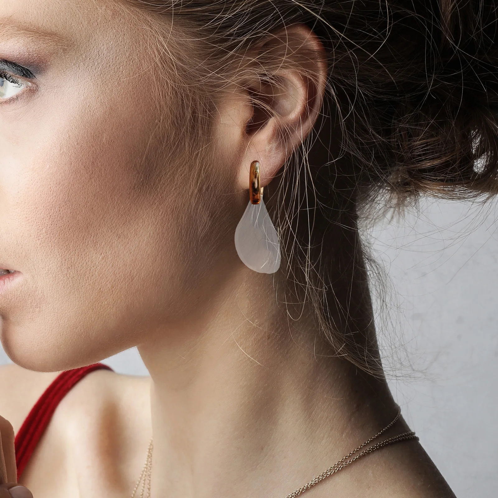 

50pcs White Simulated Dragonfly Wings Decor Premium Wing Shape Earring Accessories Brooch Supplies Diy Handmade Artificial