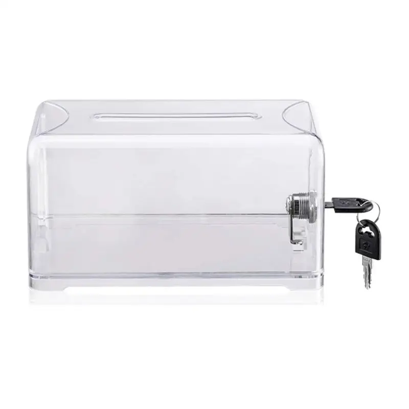 2025 Trend Donation Suggestion Box With Lock Ballot Box Suggestion Box For Fundraising, Donation, Tip Jars, Raffle Box