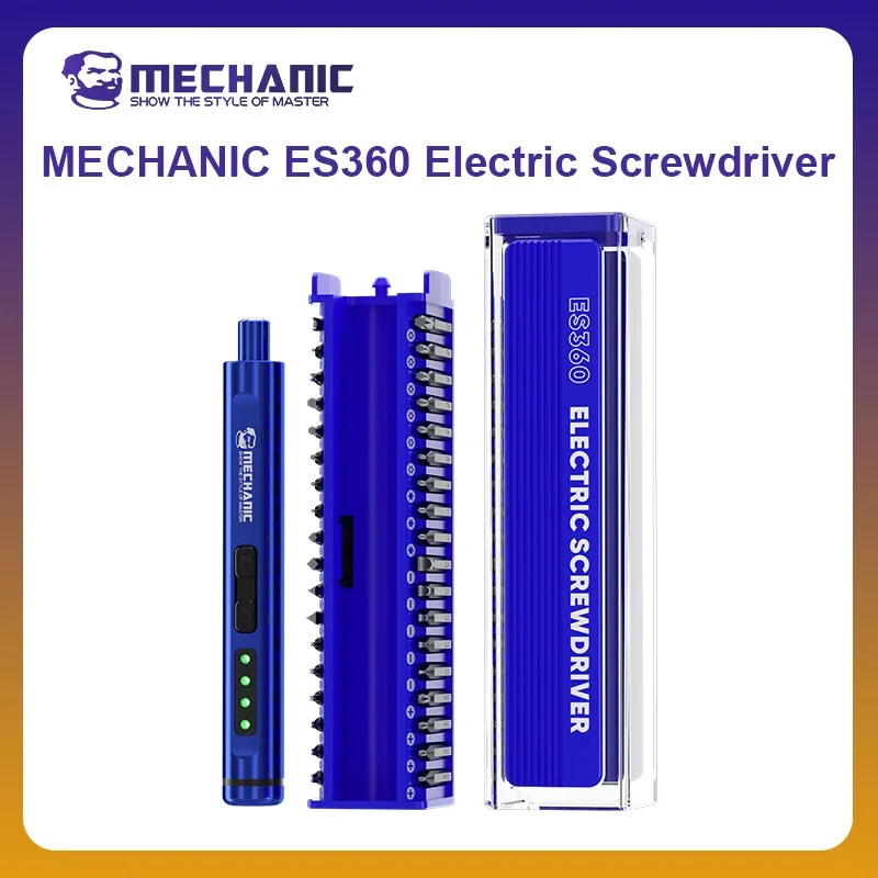 

MECHANIC OFFICIAL ES360 Electric Screwdriver 36 IN 1 Set Tools For Mobile Phone Disassembly Tools Phone Repair