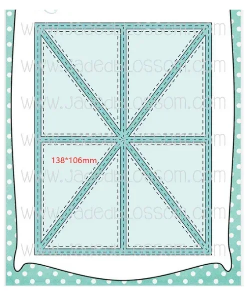 Rechthoekige verzameling van liefde 2025, NIEUW Stansmessen Plakboek Dagboek Decoratie Sjabloon Embossing Sjabloon DIY Wenskaart