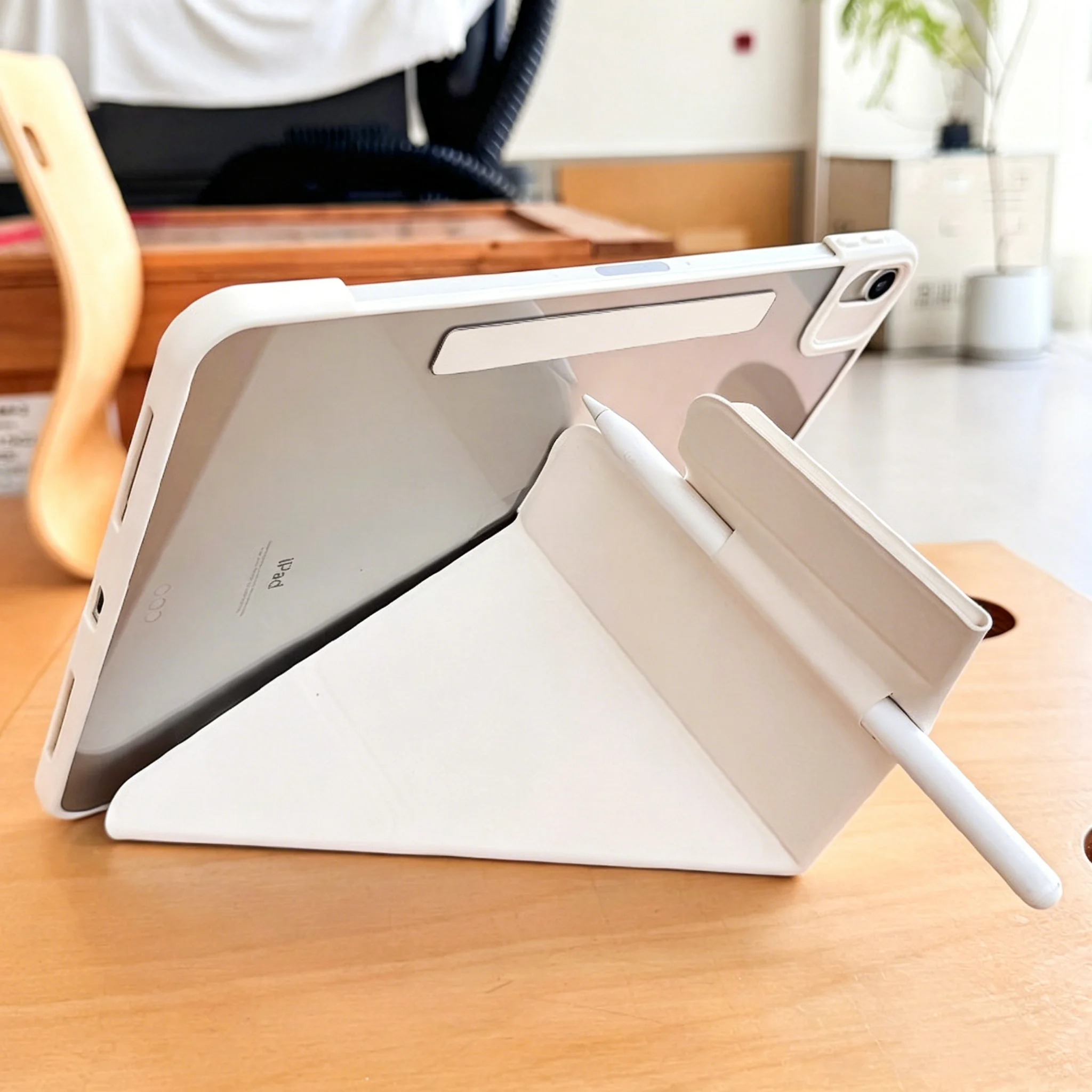 Magnetic Detachable Cover For iPad 10th 11th 2026 Air11 2025 Pro11 Pro13 Mini6 Mini7 Y Fold With Pencil Pocket Auto Wake Sleep