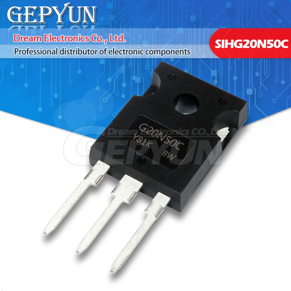 5PCS SIHG20N50C TO-247 G20N50C 20A 500V TO247 MOS FET