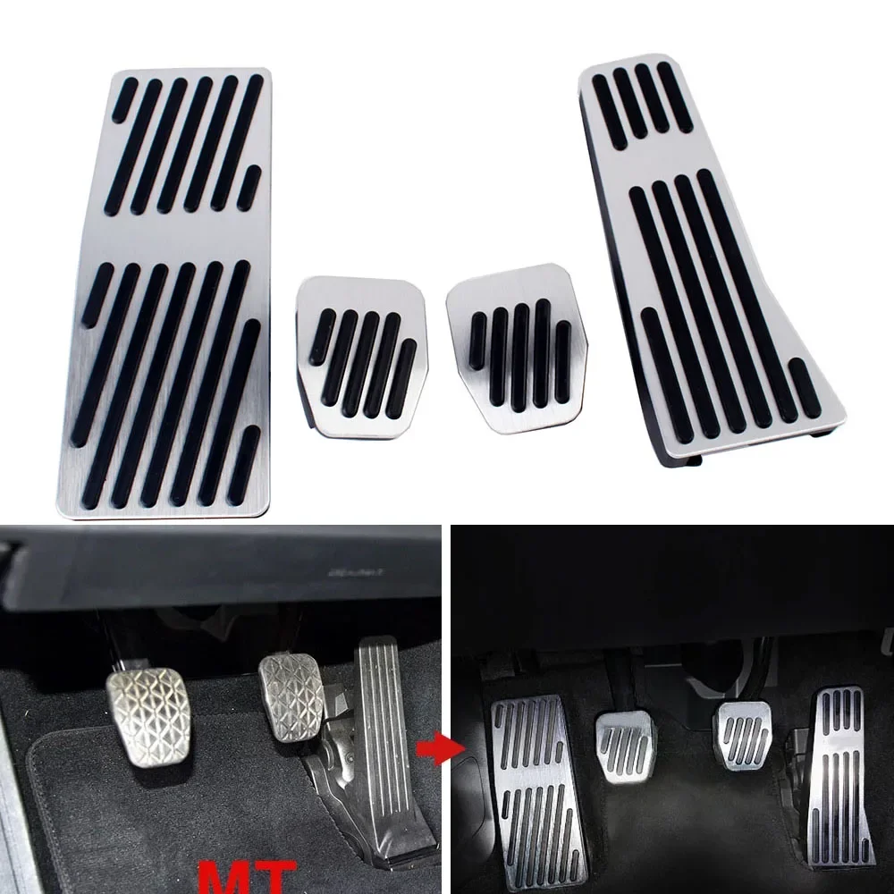 

For Mazda 3 CX-30 MX-30 CX-50 CX-90 Accessories Sporty MT Car Interior Foot Pedal Covers Rest Brake Gas Accelerator Pedal Pads