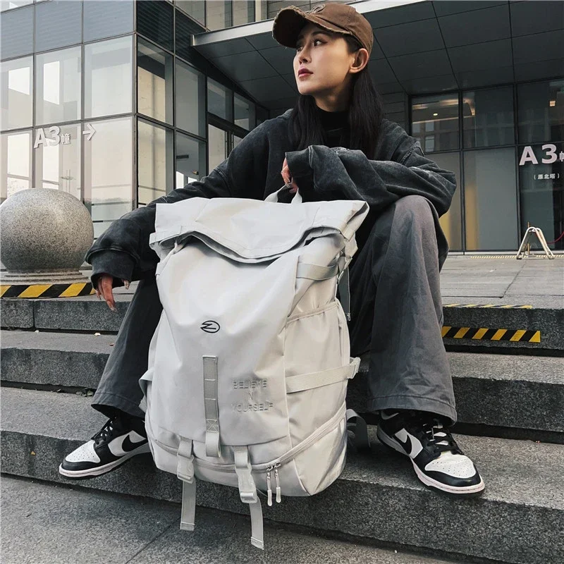 High Street Backpack for Men Fashion Outdoor Backpack Women New Streetwear Bags Leisure Unisex Couple Large Capacity Backpacks