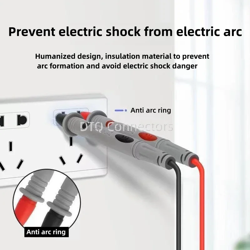 1Pair Universal Digital 1000V 10A 20A Thin Tip Needle Multimeter Multi Meter Test Lead Probe Wire Pen Cable Multimeter Tester