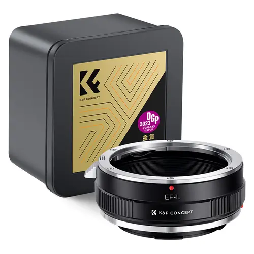 K&F CONCEPT EF-L Manual Focus Lens Mount Adapter for Canon EOS EF EF-S Lens to Sigma Leica TL CL Panasonic L Mount Camera Body - Image 2