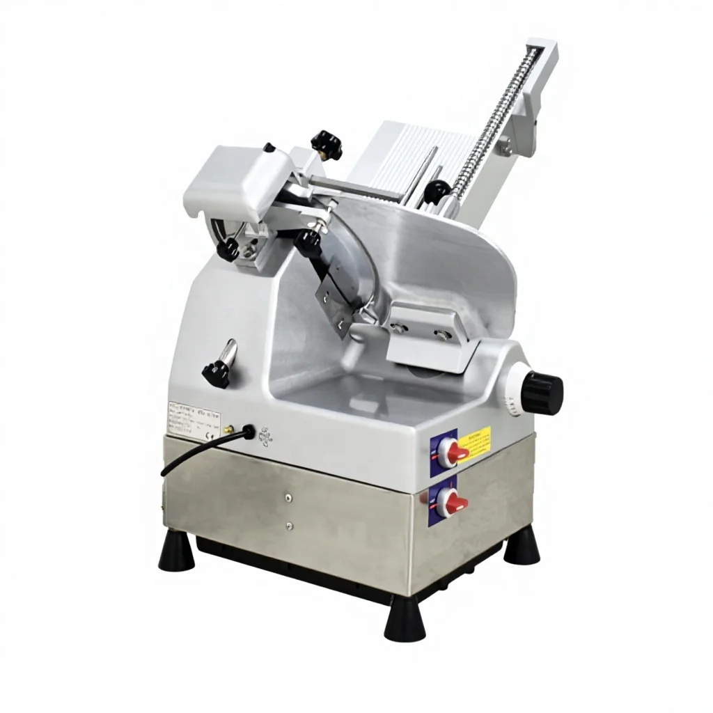 

10-Inch Full-Automatic Commercial Meat Slicer Dual Voltage Aluminum & Stainless Steel for Restaurant Butcher Shop
