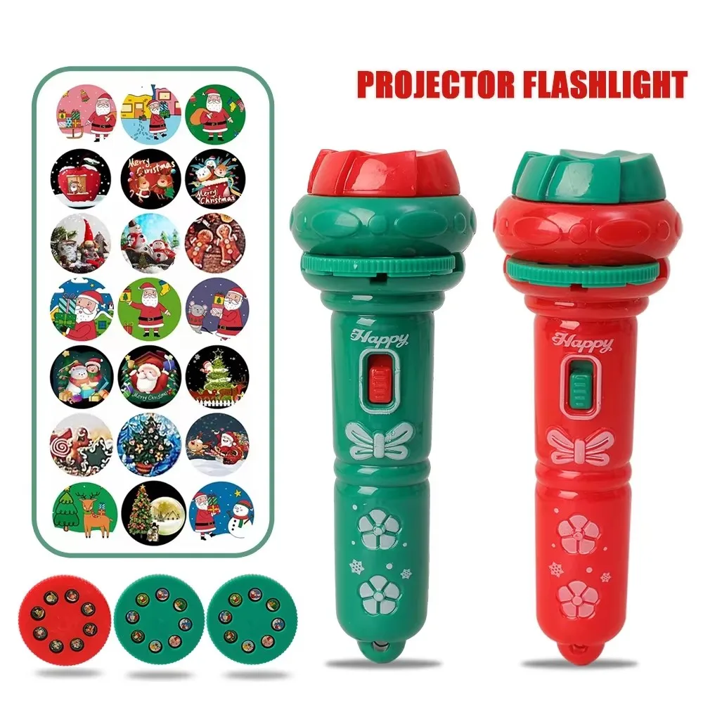 Christmas Flashlight Projector Light Toy Festival Gift Christmas Tree Flashlight Projector Flashlight ChildrenS Christmas Decor