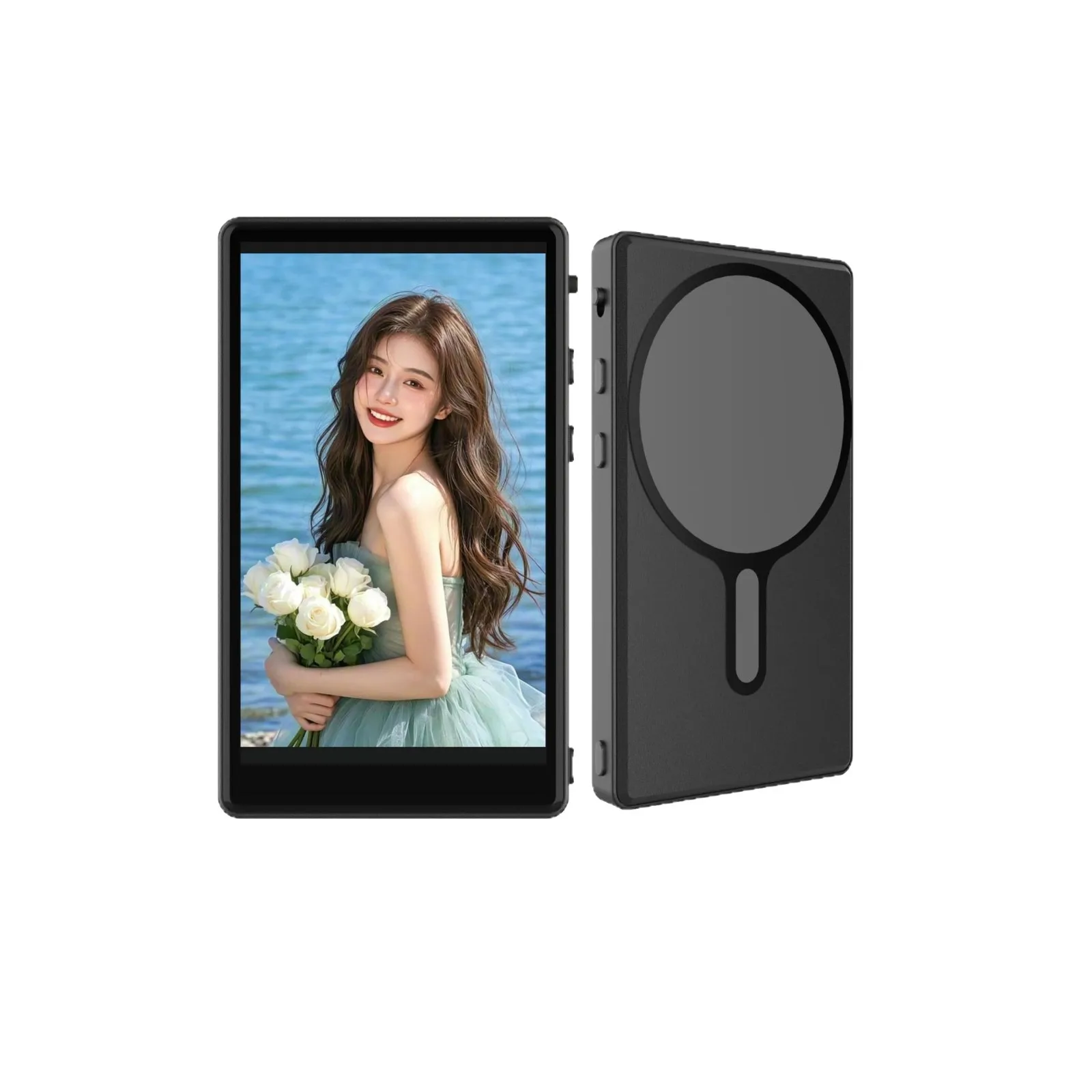 WIFI + บลูทูธหน้าจอแม่เหล็ก Vlog โปรเจคเตอร์ภาพวิดีโอ Selfie Stick รีโมทคอนโทรลสําหรับ iPhone และโทรศัพท์ Android