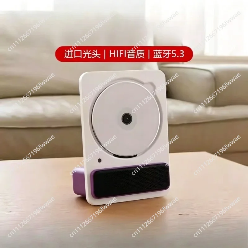 For Minimalist Retro CD Player Bluetooth HiFi Speaker All-in-One Home Album Music Player Desktop Stereo Audio Vintage Phonograph