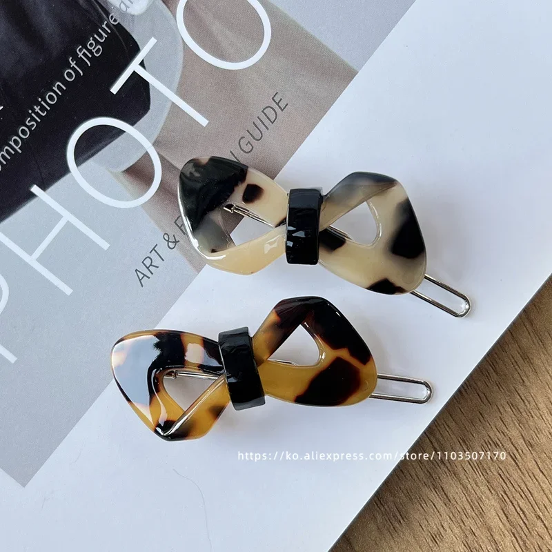 Zarif üst düzey duygu ~ Güney Kore Fransa küçük fiyonk saç tokası, Fransız patlama klipsi kısa saç yan klipsi