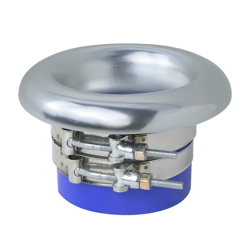 Per auto da 4 pollici Bellmouth Velocity Stack Adattatore presa d'aria Turbo Horn Tone presa d'aria Turbo Horn con tubo da 4 pollici