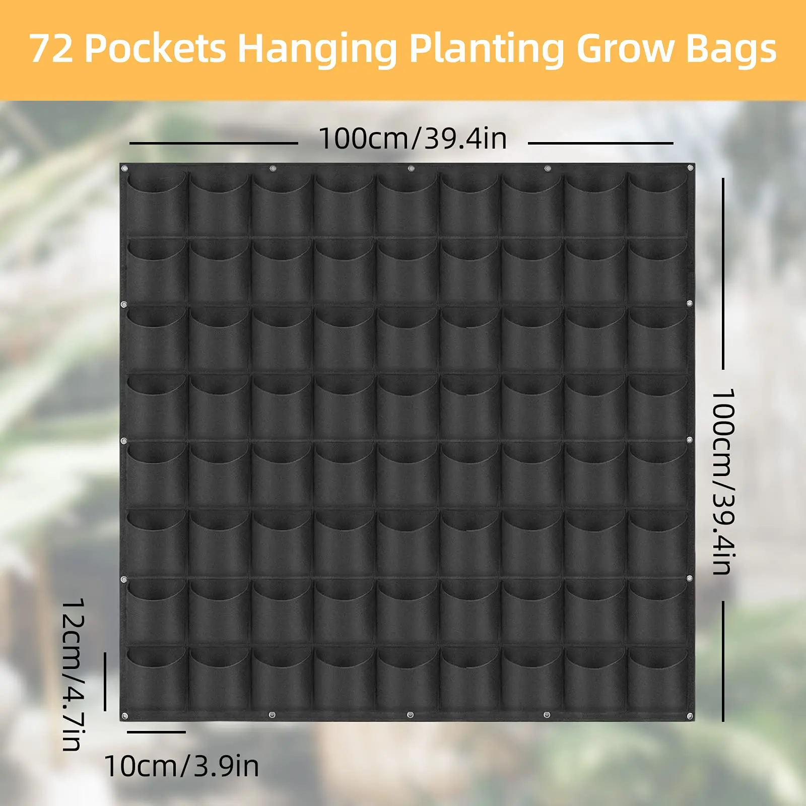49 Zakken Hangende Plantenbakken, Hangende Verticale Aan De Muur Gemonteerde Plant Plant Kweekzakken, Kruidentuinplanter Buiten Binnen Groeien