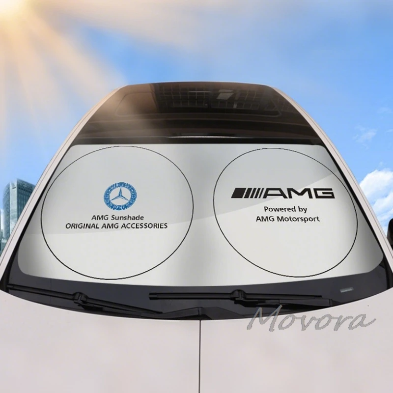 Car Windshield Sunshade Cover Anti UV Reflector Accessories for Mercedes Benz AMG W177 W176 X166 X167 C257 C218 X253 C118 C117 view 2